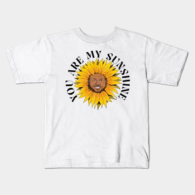 you are my sunshine lebron funny sunflower james internet meme Kids T-Shirt by A Comic Wizard